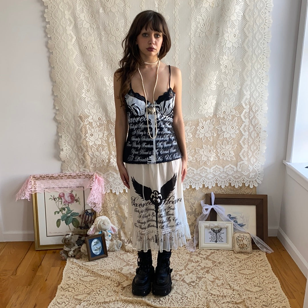 Sacred Heart Slip Skirt