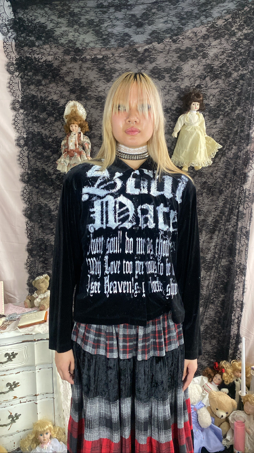 SoulMate Velvet Black Cardigan