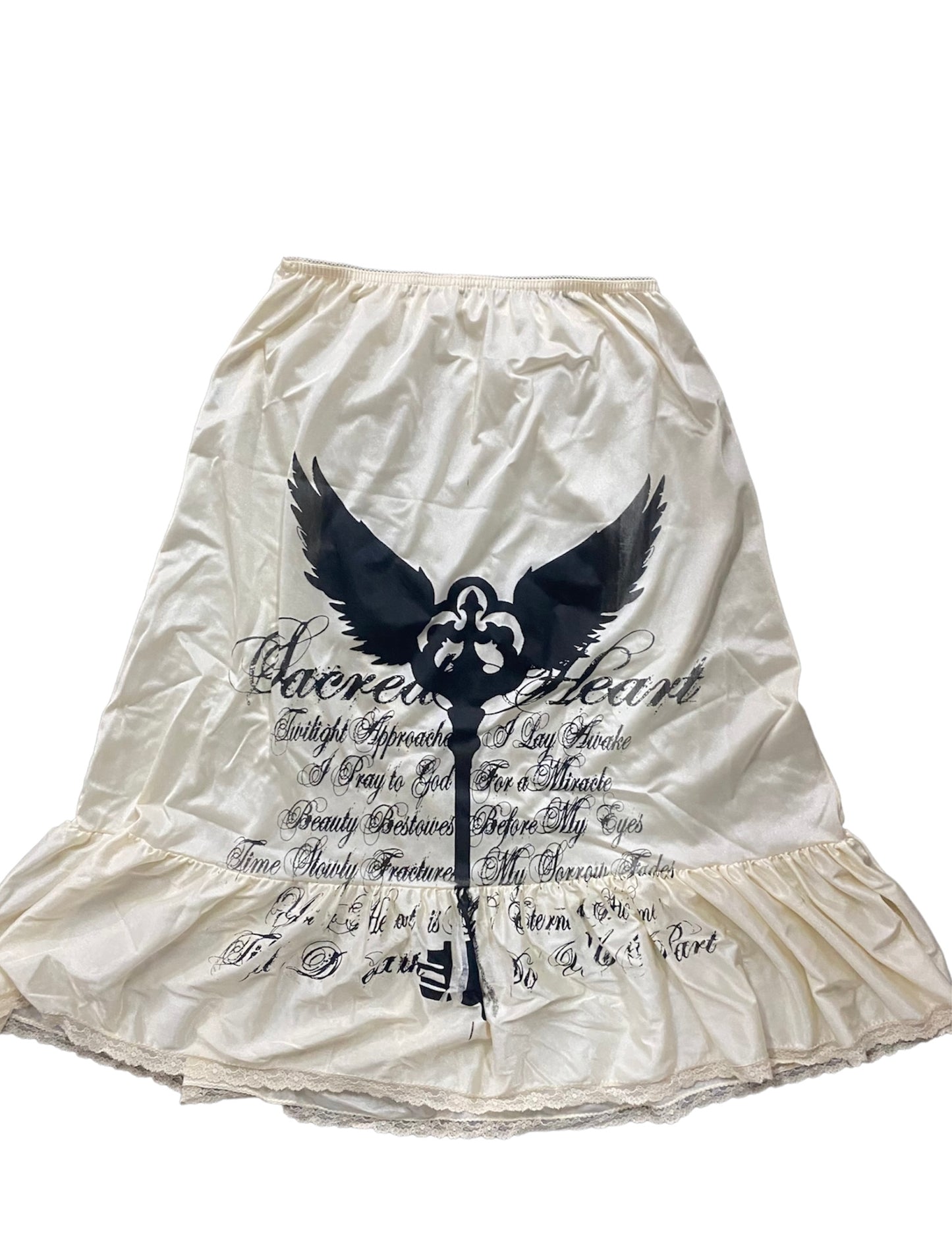 Sacred Heart Ruffled Slip Skirt