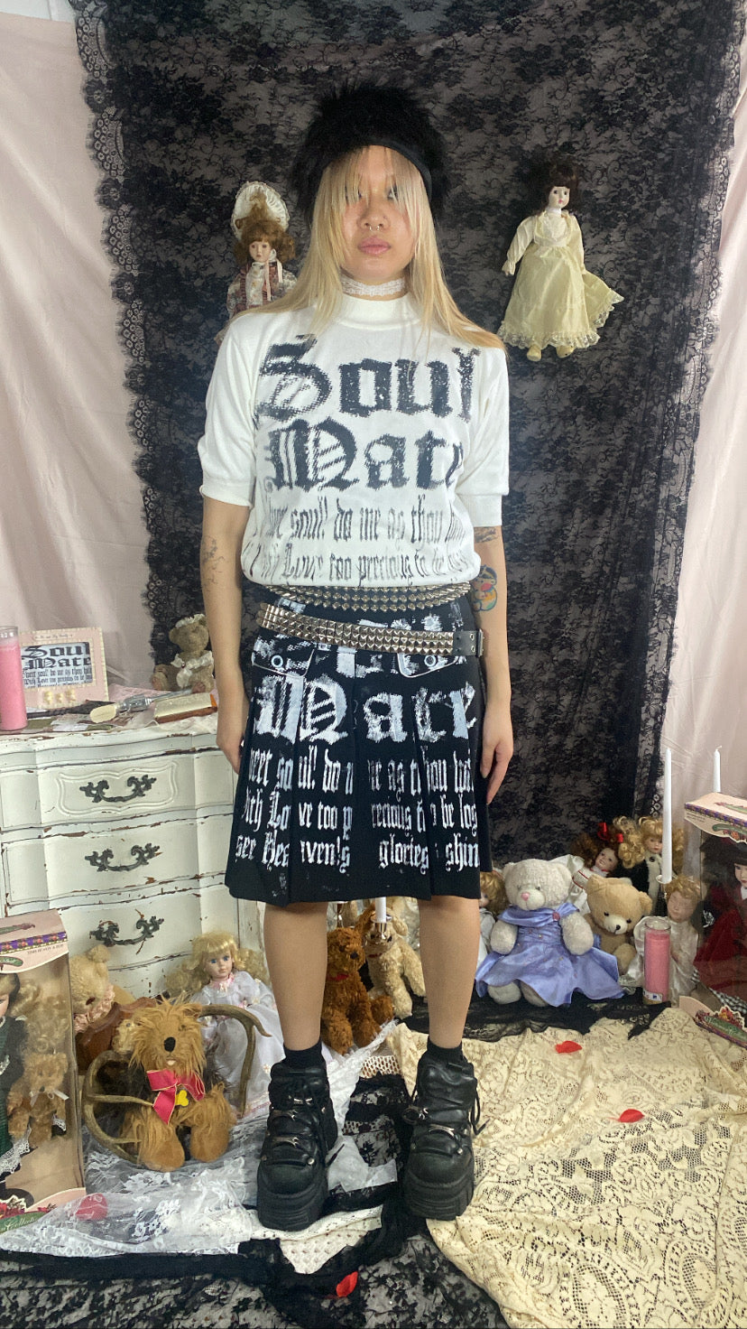SoulMate Black Pleated Skirt