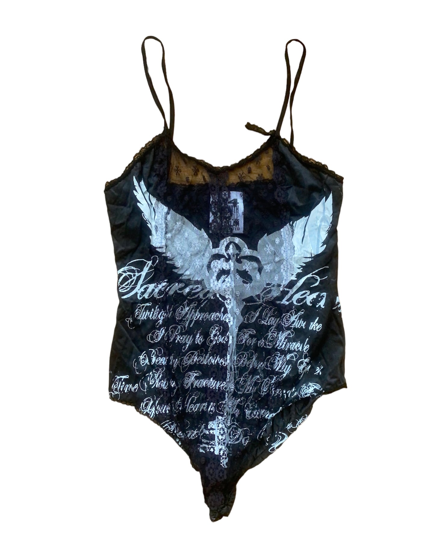 Sacred Heart Lace Tank BodySuit