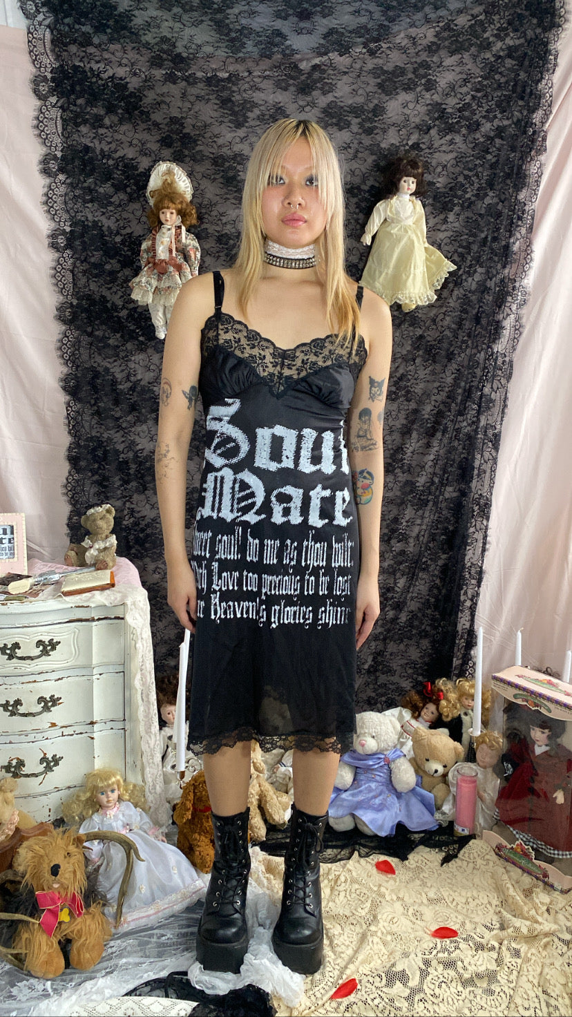 SoulMate Black Slip Dress