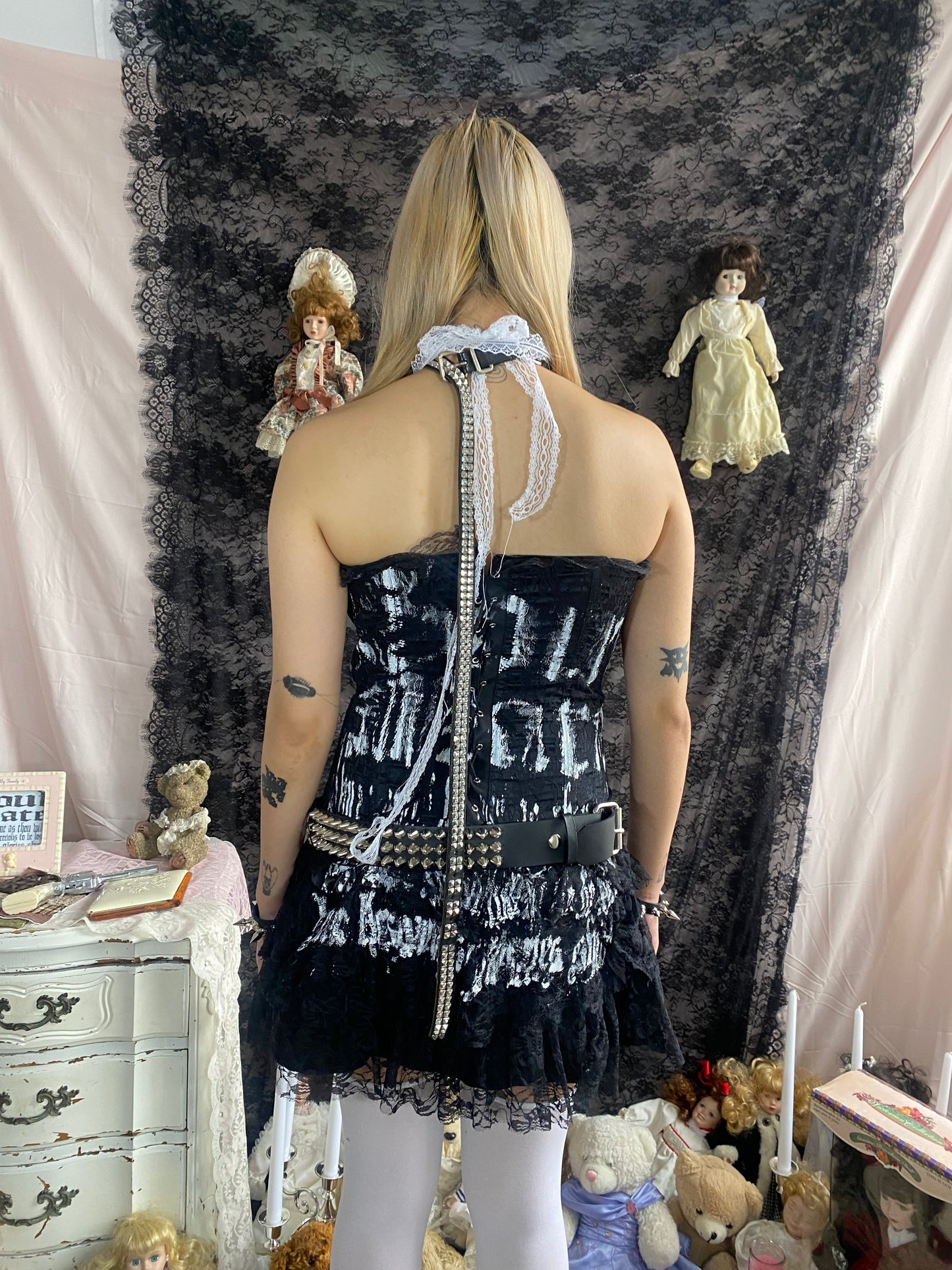 SoulMate Lace Ruffle Corset Dress