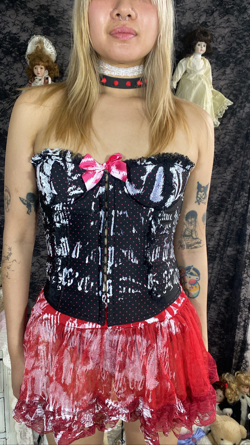 SoulMate Polka Dot Black Corset