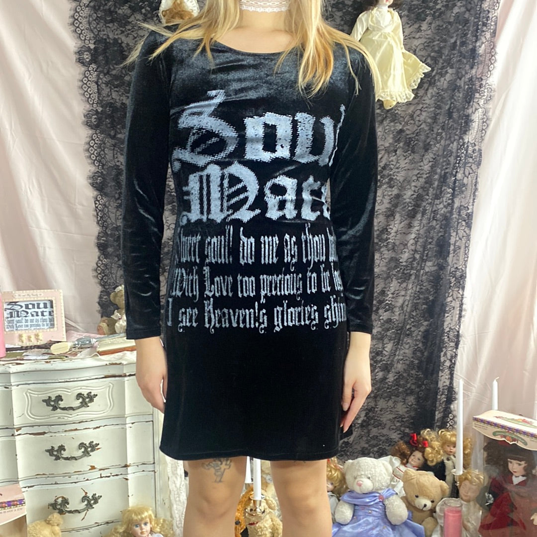 SoulMate Velvet Black Dress