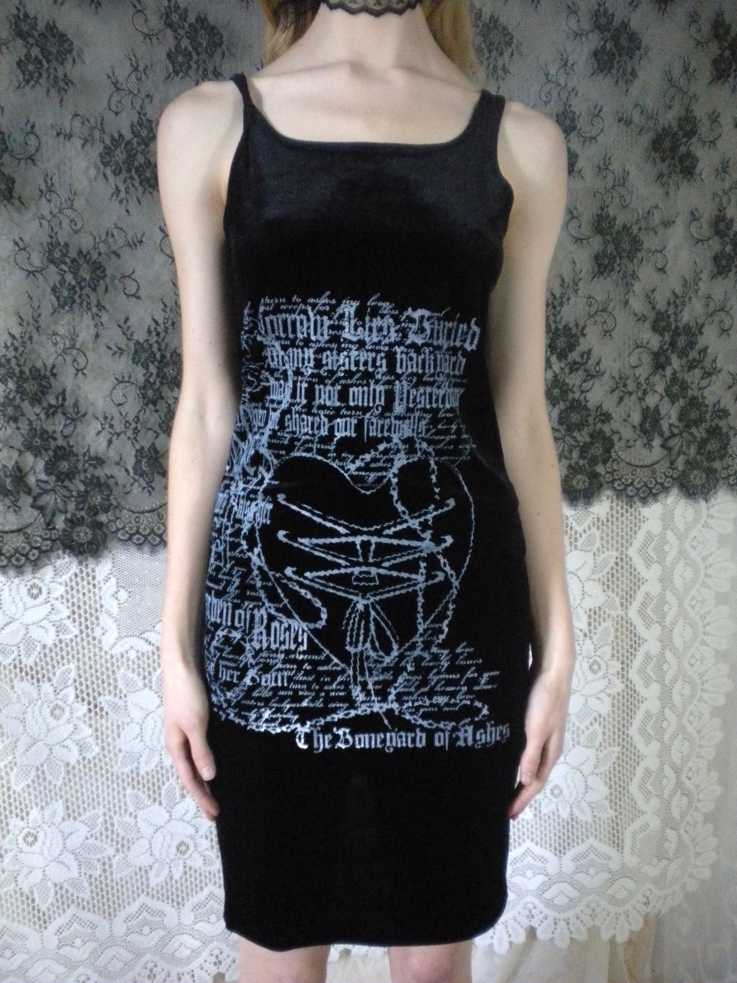Boneyard Ashes Velvet Mini Dress