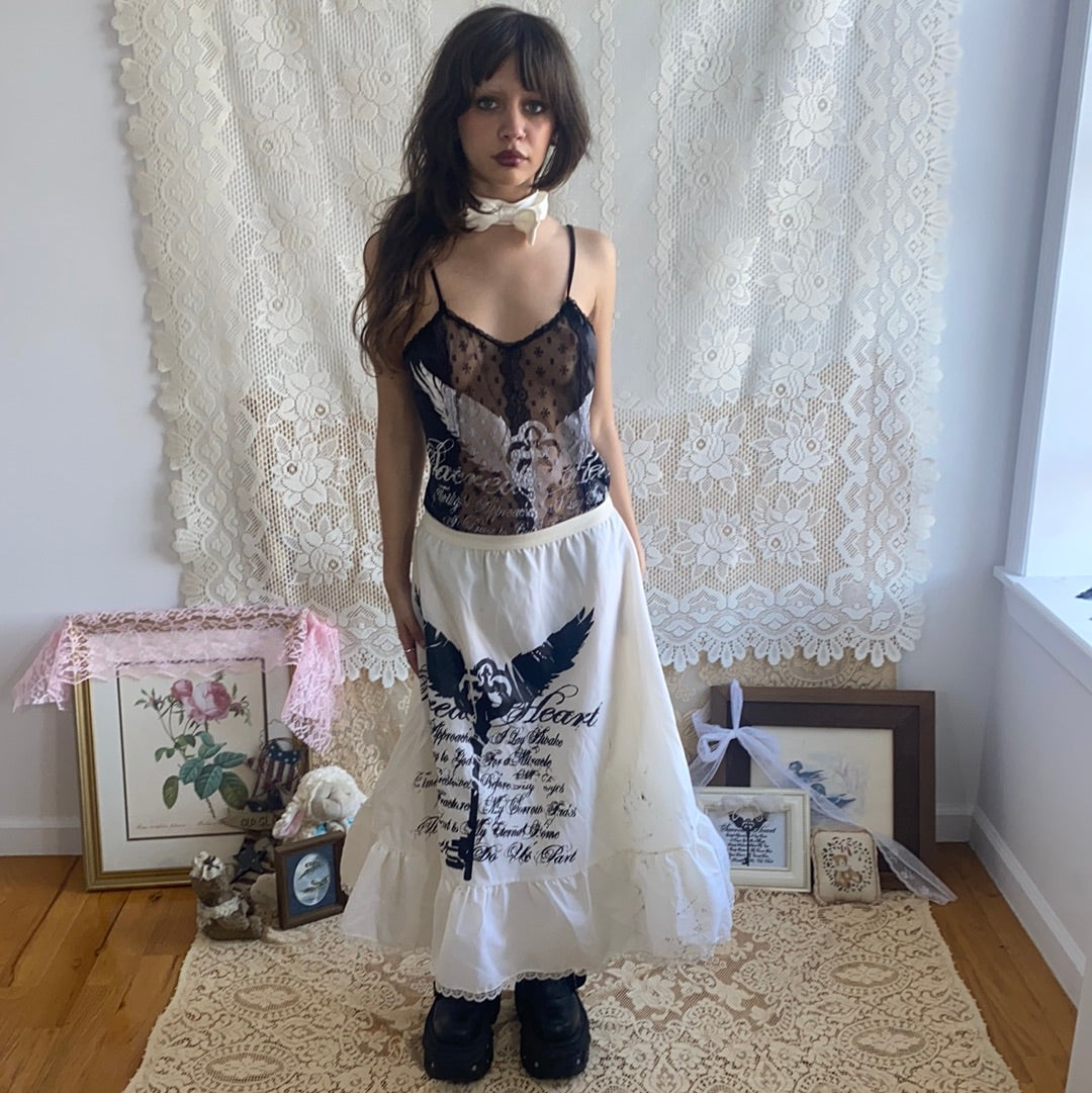 Sacred Heart Lace Tank BodySuit