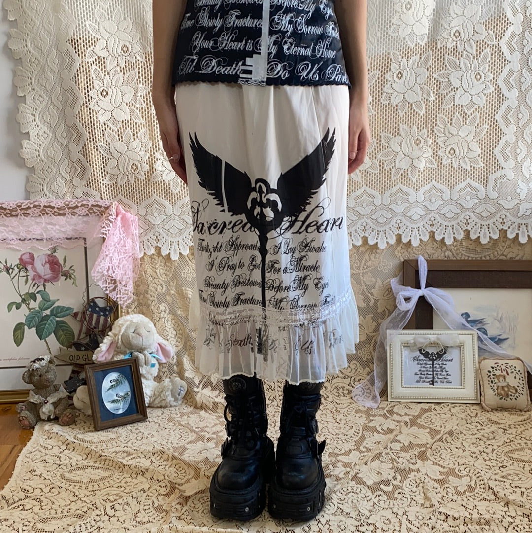 Sacred Heart Slip Skirt