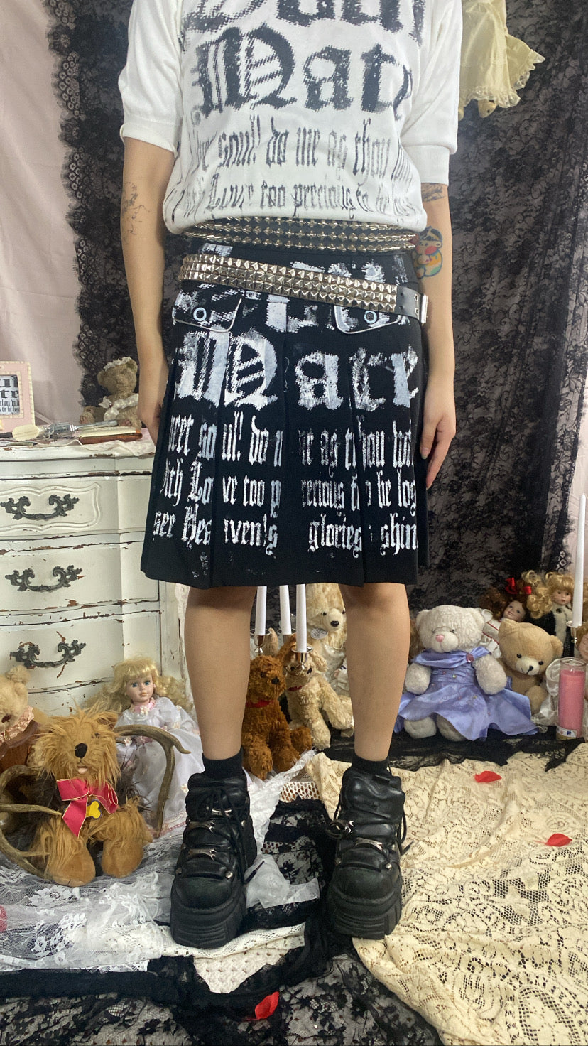 SoulMate Black Pleated Skirt