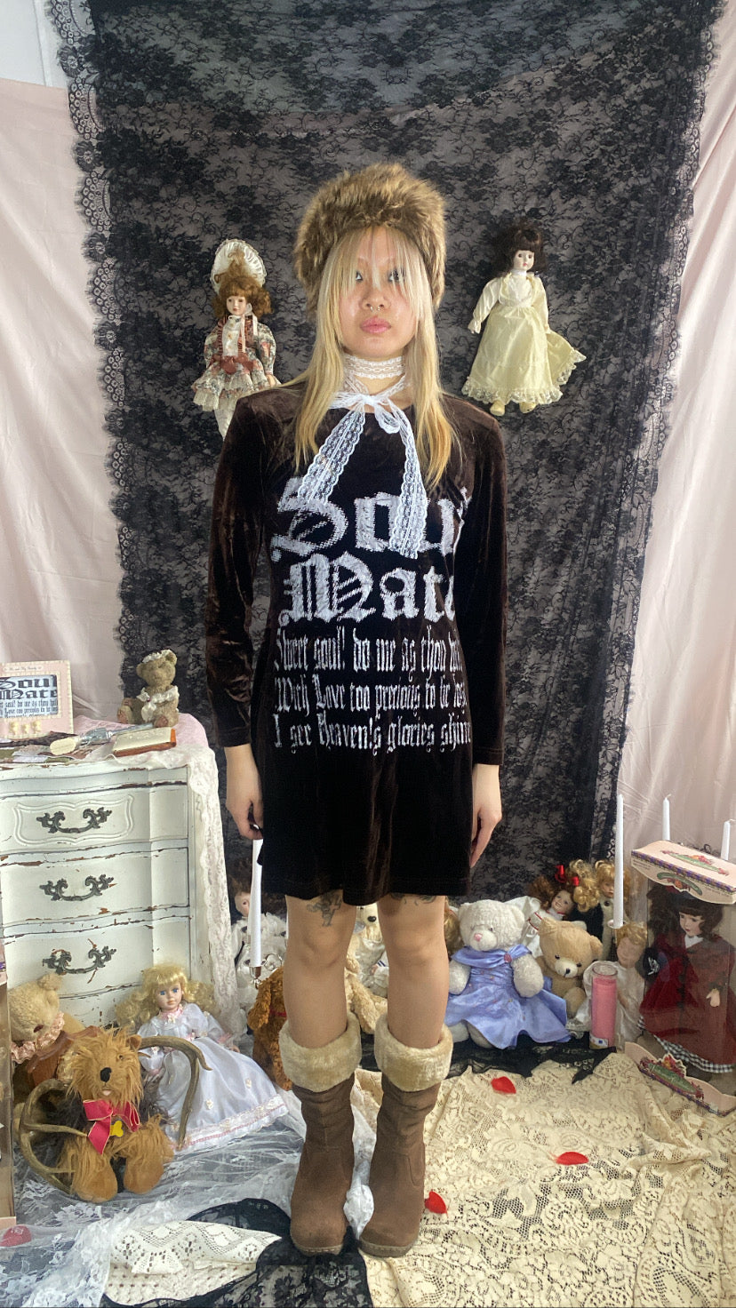 SoulMate Velvet Brown Dress