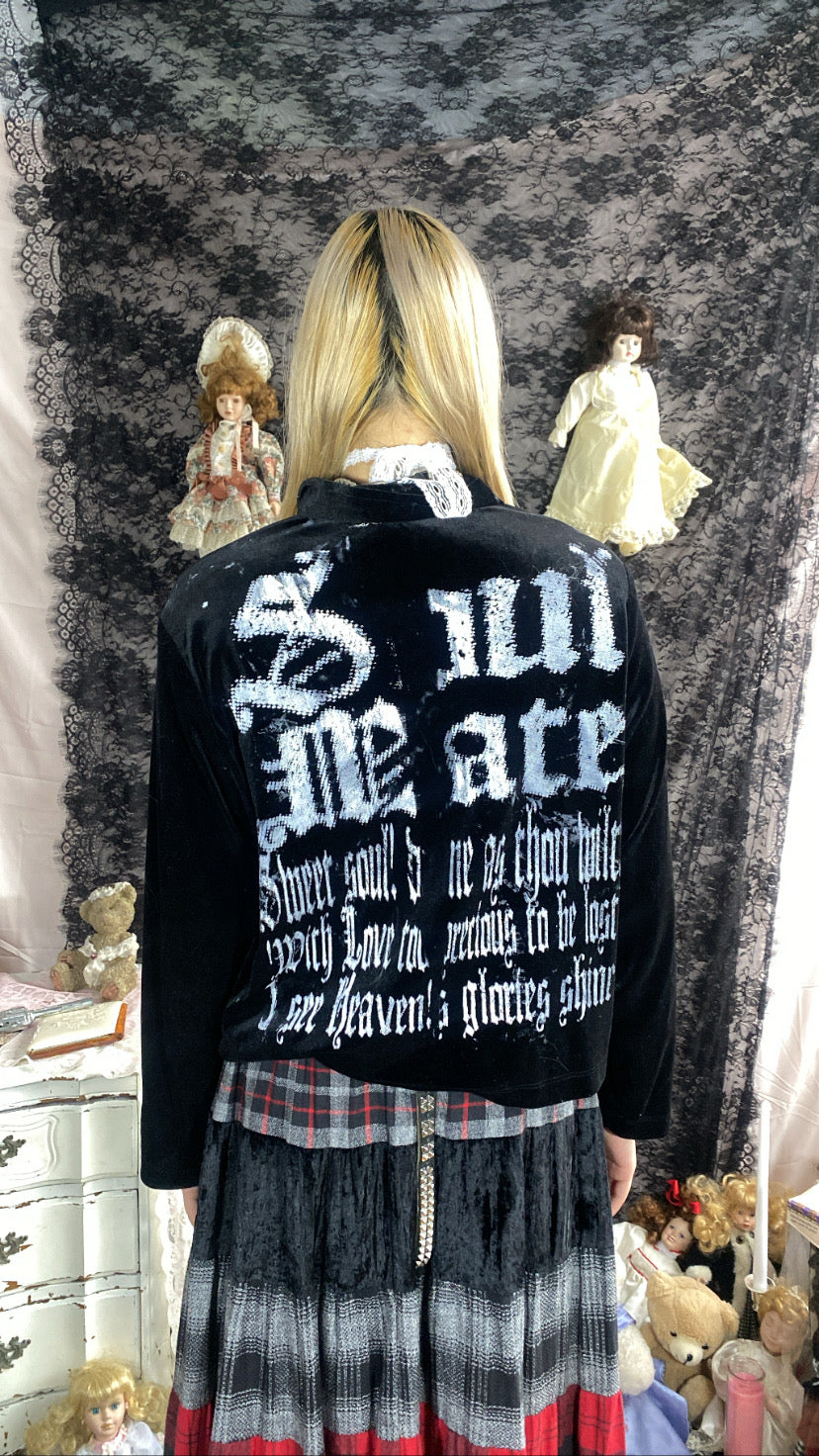 SoulMate Velvet Black Cardigan