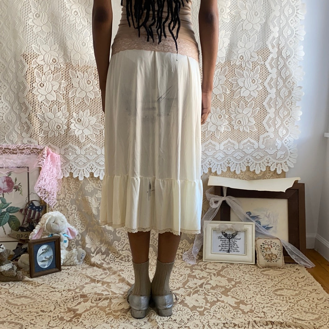 Sacred Heart Ruffled Slip Skirt