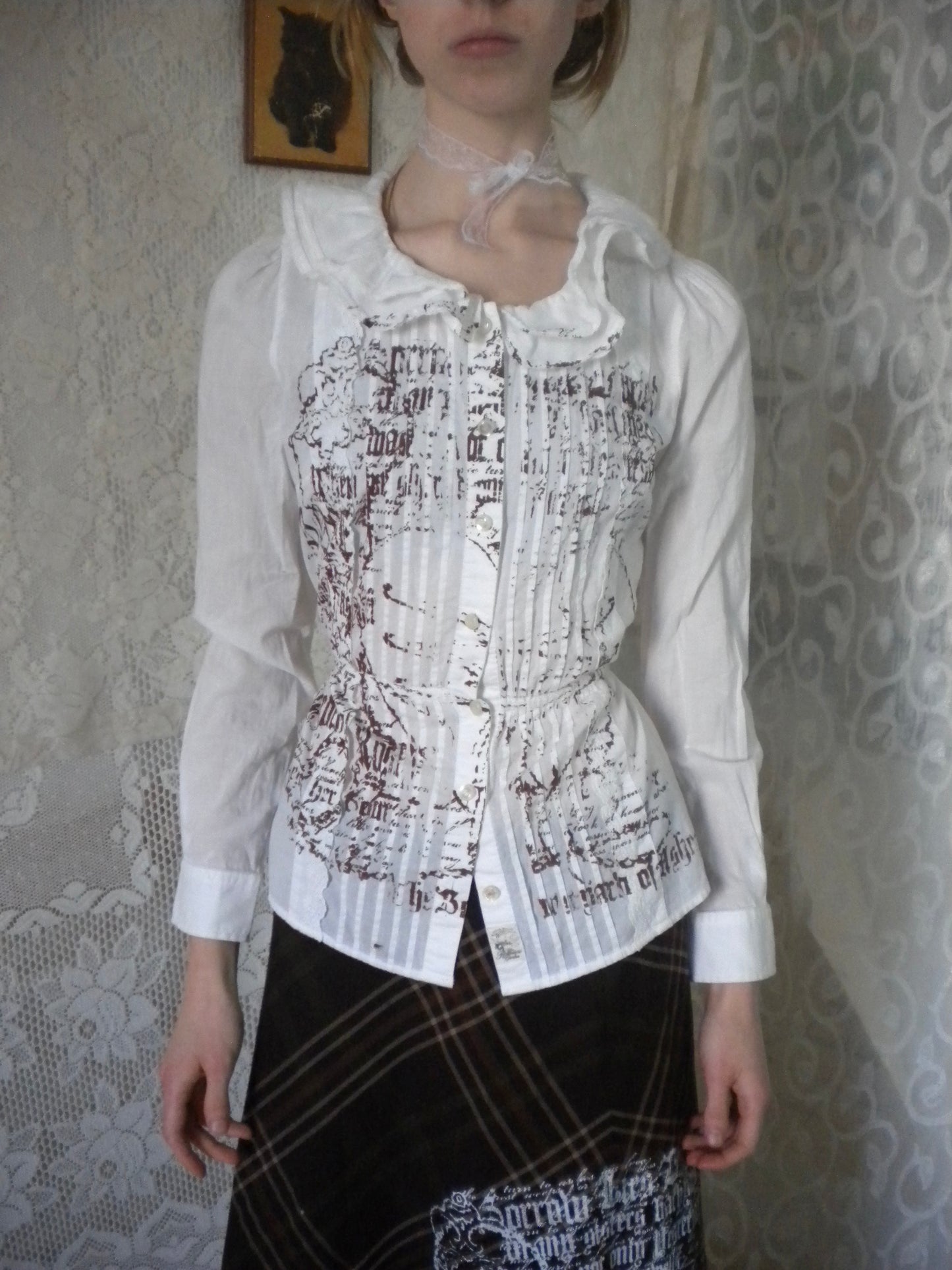 Boneyard Ashes Ruffle Blouse