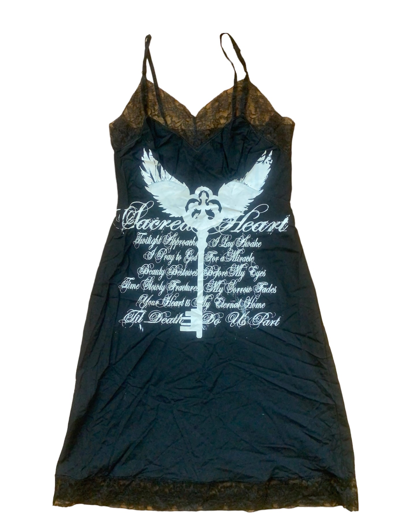 Sacred Heart Black Slip